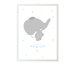 A Little Lovely Company - Plakat Grå elefant