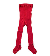 Hirsch uld/bomuld strømpebukser - rød
