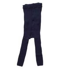 Hirsch leggings uld/bomuld - mørkeblå