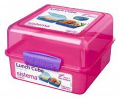 Sistema Madkasse - Itsy Bitsy Lunch Cube Pink/Lilla