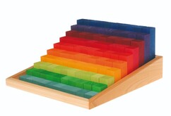 Grimms Stepped Counting Blokke - Rainbow