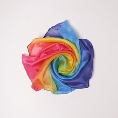 Grimms Sarah's Silk Mini Playsilk - Rainbow
